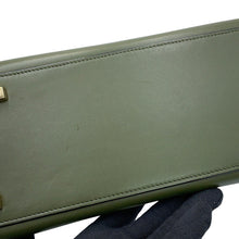 Load image into Gallery viewer, Valextra Valextra Brera 2-way Shoulder Bag Green Leather Size Medium