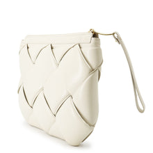 Load image into Gallery viewer, Bottega Veneta Maxi INTRECCIATO Leather Clutch Bag Beige Leather