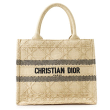 Load image into Gallery viewer, Dior Book Tote Handbag NaturalM1265ZSQD_M925 Raffia Size Small