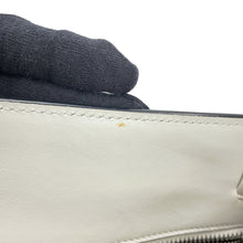 Load image into Gallery viewer, PRADA Triangle Logo Embossed 2-Way Tote Bag White1BG382_ASK_F0009 Leather