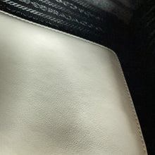 Load image into Gallery viewer, PRADA Triangle Logo Embossed 2-Way Tote Bag White1BG382_ASK_F0009 Leather