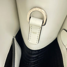 Load image into Gallery viewer, PRADA Triangle Logo Embossed 2-Way Tote Bag White1BG382_ASK_F0009 Leather