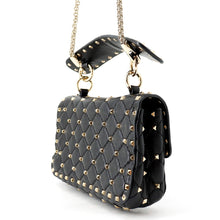 Load image into Gallery viewer, Valentino Garavani Rock Studded Spikes Black7W2B0123NAP_0N0 Lambskin Size Small