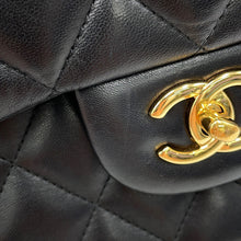 Load image into Gallery viewer, CHANEL Jumbo Matelasse Double Flap Black Lambskin Size 30
