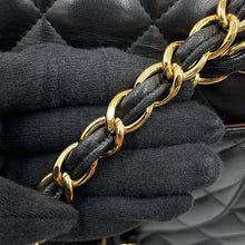 Load image into Gallery viewer, CHANEL Jumbo Matelasse Double Flap Black Lambskin Size 30