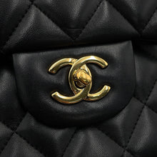 Load image into Gallery viewer, CHANEL Jumbo Matelasse Double Flap Black Lambskin Size 30