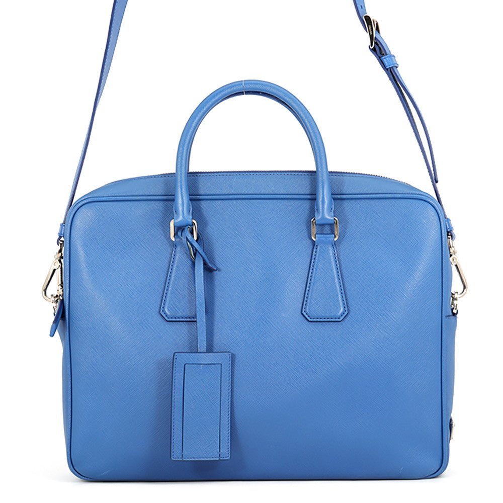 PRADA Briefcase 2way Handbag Blue2VE368_9Z2_F0NOF Saffiano