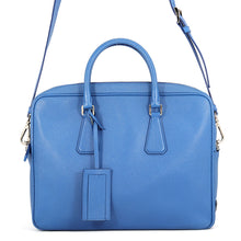 Load image into Gallery viewer, PRADA Briefcase 2way Handbag Blue2VE368_9Z2_F0NOF Saffiano LeatherLeather