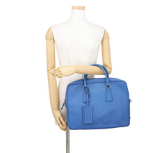 Load image into Gallery viewer, PRADA Briefcase 2way Handbag Blue2VE368_9Z2_F0NOF Saffiano LeatherLeather
