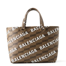 Load image into Gallery viewer, BALENCIAGA BBMonogram Shopper Bag Brown702699 PVC Size Small
