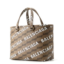 Load image into Gallery viewer, BALENCIAGA BBMonogram Shopper Bag Brown702699 PVC Size Small