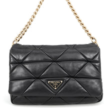Load image into Gallery viewer, PRADA System Patchwork One-Shoulder Bag Black1BD291_2DMO_F0002 Leather