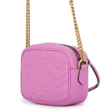 Load image into Gallery viewer, GUCCI GG Marmont Shoulder Bag Purple448065 Leather