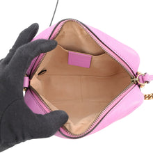 将图像加载到图库查看器中,GUCCI GG Marmont Shoulder Bag Purple448065 Leather