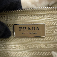 Load image into Gallery viewer, PRADA Triangle Logo Tote 2-Way Handbag White1BG428_2FLI_F0018 Wool Cashmere Size Small