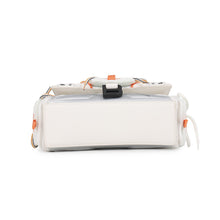 Load image into Gallery viewer, BALENCIAGA Sneakers Head Top Handle 2-Way Shoulder Bag White/Orange/Black661723 Mesh Leather