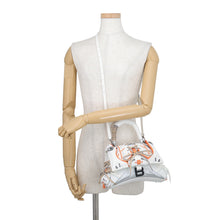 Load image into Gallery viewer, BALENCIAGA Sneakers Head Top Handle 2-Way Shoulder Bag White/Orange/Black661723 Mesh Leather