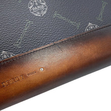 Load image into Gallery viewer, Berluti Nino Signature Clutch Bag Black/Brown PVC Size GM