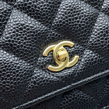 将图像加载到图库查看器中,CHANEL Classic Chain Wallet BlackAP4241 Caviar Leather