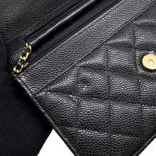 Load image into Gallery viewer, CHANEL Matelasse Classic Chain Wallet BlackAP0250 Caviar Leather