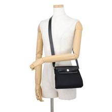 Load image into Gallery viewer, HERMES Herbag zip Black Toile H Vache Hunter Leather Size Mini