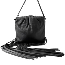 Load image into Gallery viewer, Bottega Veneta The Fringe Shoulder Bag Black630363 Leather