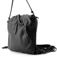 Load image into Gallery viewer, Bottega Veneta The Fringe Shoulder Bag Black630363 Leather