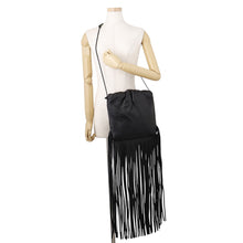 Load image into Gallery viewer, Bottega Veneta The Fringe Shoulder Bag Black630363 Leather