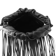 Load image into Gallery viewer, Bottega Veneta The Fringe Shoulder Bag Black630363 Leather