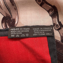 Load image into Gallery viewer, HERMES Giant Square Imperial Studies L'Instruction du Roy Size 140 Rouge/Orange Cashmere Silk