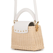 Load image into Gallery viewer, LOUIS VUITTON Capucines snowM26004 Rattan Cowhide Leather Size MINI