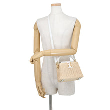 Load image into Gallery viewer, LOUIS VUITTON Capucines snowM26004 Rattan Cowhide Leather Size MINI