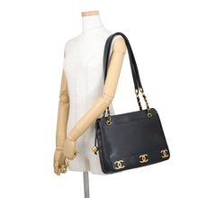 Load image into Gallery viewer, CHANEL Triple Coco ChainShoulder BlackA03675 Caviar Leather