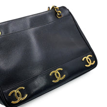 将图像加载到图库查看器中,CHANEL Triple Coco ChainShoulder BlackA03675 Caviar Leather