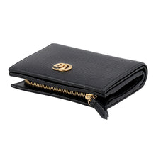 将图像加载到图库查看器中,GUCCI GG Marmont Compact Wallet Black772738 Leather