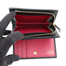 将图像加载到图库查看器中,GUCCI GG Marmont Compact Wallet Black772738 Leather