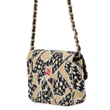 Load image into Gallery viewer, CHANEL Year-End Gift: Chain Shoulder Bag Beige/Multicolor Canvas