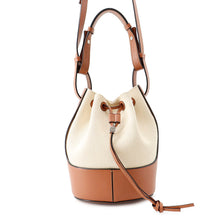 将图像加载到图库查看器中,LOEWE Balloon Shoulder Small Beige/BrownA710C31X02 Canvas Leather