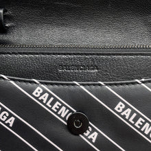Load image into Gallery viewer, BALENCIAGA Monaco Chain Wallet Black/White561507 Leather