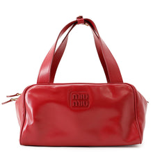 将图像加载到图库查看器中,MIUMIU Handbag Bowling Red5BB182 Leather