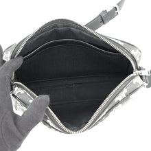 Load image into Gallery viewer, CELINE Triomphe Messenger Medium Black/White194502 PVC Leather