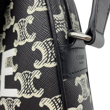 Load image into Gallery viewer, CELINE Triomphe Messenger Medium Black/White194502 PVC Leather