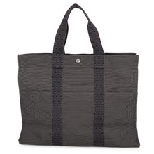 将图像加载到图库查看器中,HERMES Her Line Tote Gray Canvas Size GM