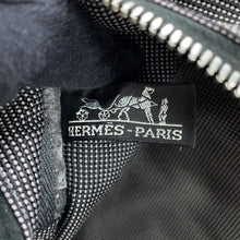 将图像加载到图库查看器中,HERMES Her Line Tote Gray Canvas Size GM