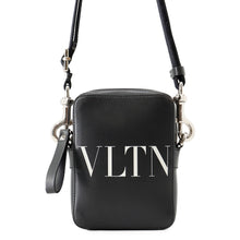 将图像加载到图库查看器中,Valentino Garavani VLTN Shoulder Bag Black/White1Y2B0943 Leather Size Small