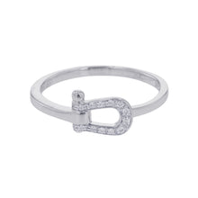 Load image into Gallery viewer, FRED Force 10 Diamond Ring Size Small/Approximately size 84B0442 18K White Gold