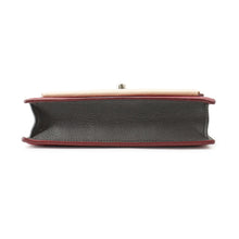 Load image into Gallery viewer, LOUIS VUITTON Pochette Lock Me Chain Lie De Vin/Etain/CrèmeM63470 Calf Leather Size BB