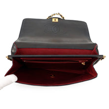 将图像加载到图库查看器中,CHANEL Matelasse ChainShoulder Bag Black Lambskin Size 25