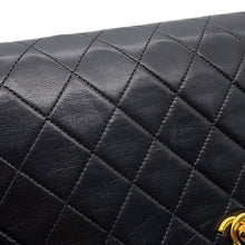将图像加载到图库查看器中,CHANEL Matelasse ChainShoulder Bag Black Lambskin Size 25