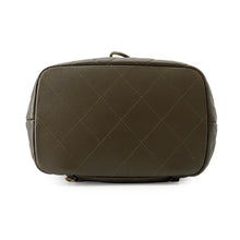 将图像加载到图库查看器中,CHANEL Drawstring Double Pocket Backpack KhakiAS4342 Leather